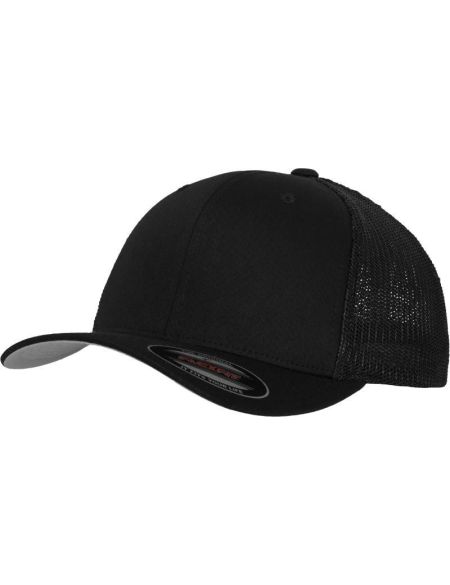 Kappe 6 Panels Trucker Mesh Flexfit 6511 schwarz