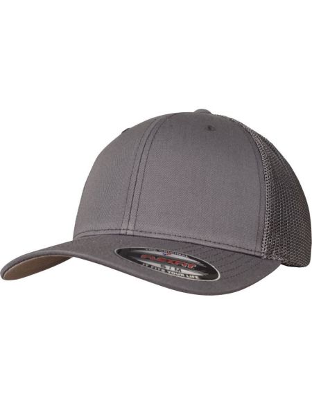Kappe 6 Panel Trucker Mesh Flexfit 6511 dunkelgrau