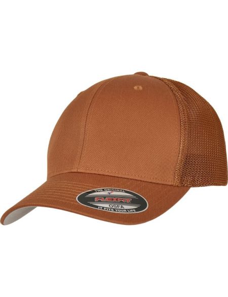 Kappe 6 Panel Trucker Mesh Flexfit 6511 Karamell