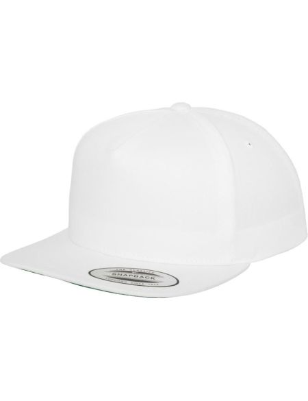 Kappe 5 Panels Snapback Flexfit 6007/6007T weiß
