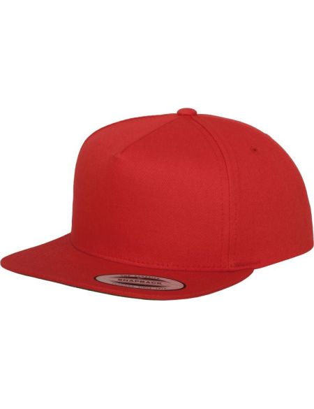 Kappe 5 Panels Snapback Flexfit 6007/6007T rot