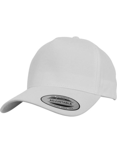Kappe 5 Panels Snapback Flexfit 7707 weiß