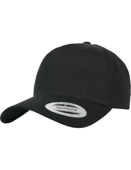 Kappe 5 Panels Snapback Flexfit 7707 schwarz
