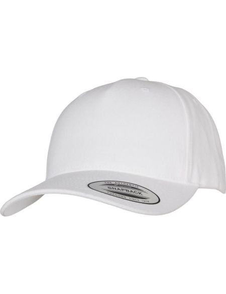 Kappe 5 Panels Snapback Flexfit 5789M weiß