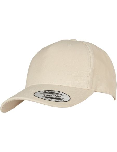 Kappe 5 Panels Snapback Flexfit 5789M Stein