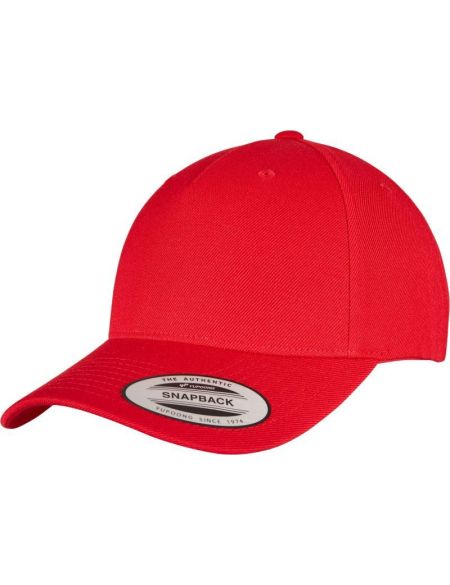 Kappe 5 Panels Snapback Flexfit 5789M rot