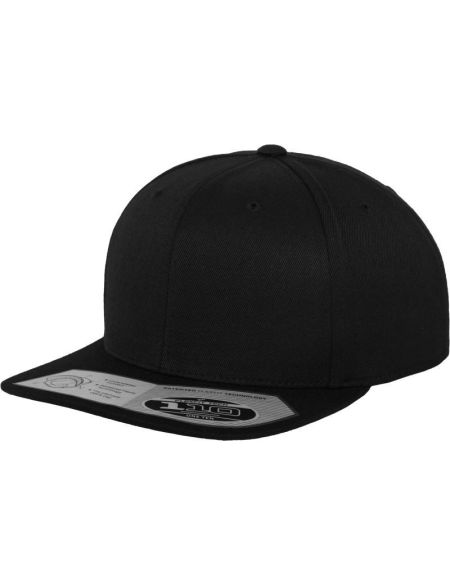 Kappe 6 Panels Fitted Snapback Flexfit 110 schwarz