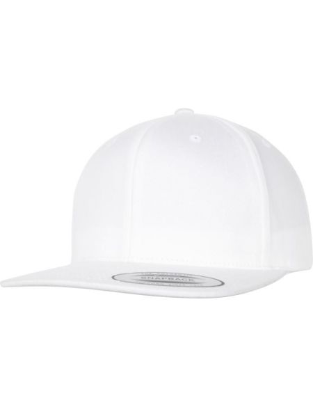 Kappe 6 Panels Snapback Bio-Kappe Flexfit 6089OC weiß