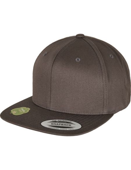 Kappe 6 Panels Snapback Bio-Kappe Flexfit 6089OC dunkelgrau