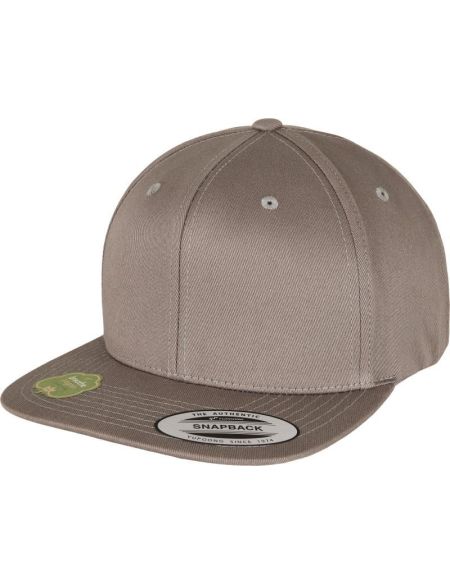 Kappe 6 Panels Snapback Bio-Kappe Flexfit 6089OC hellgrau