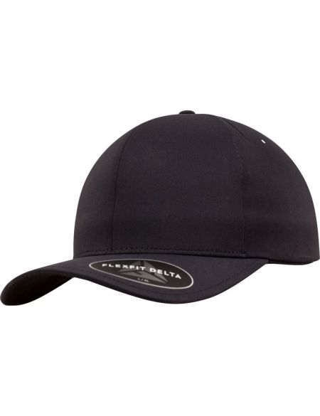 6-Panel-Kappe Delta Flexfit 180 schwarz