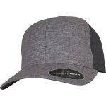 6-Panel-Kappe Delta Flexfit 180 Blau Melange/Anthrazit Melange