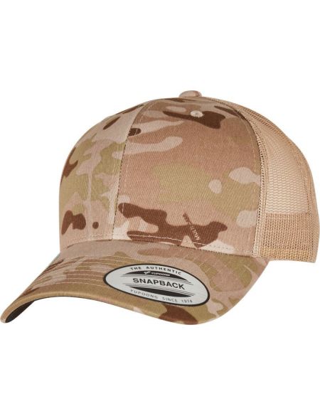 Kappe 6 Panel Retro Multicam Flexfit 6606MC Multicam Arid/Tan