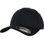 6-Panel-Cap aus Bio-Baumwolle Flexfit 6277OC schwarz