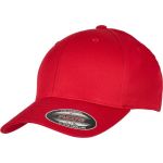 6-Panel-Kappe aus Bio-Baumwolle Flexfit 6277OC rot