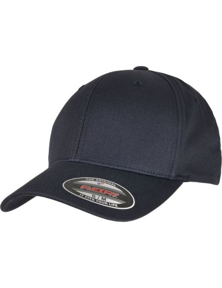 Flexfit 6277OC dunkelblaue 6-Panel-Kappe aus Bio-Baumwolle