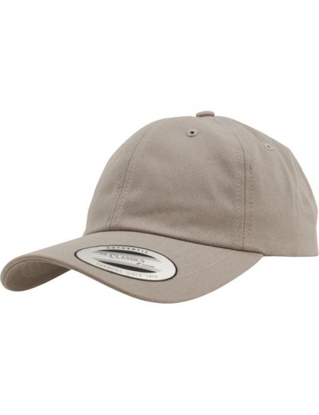 Flexfit 6-Panel-Kappe aus Baumwolltwill 6245CM weiß