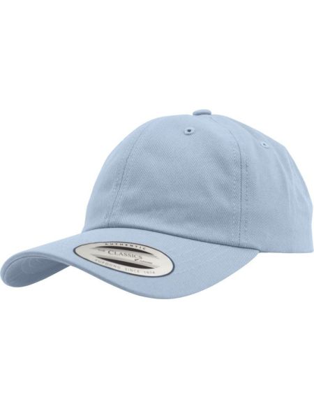 Flexfit 6-Panel-Kappe aus Baumwolltwill, 6245 cm, Hellblau