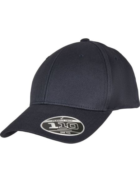 6-Panel-Cap aus Bio-Baumwolle Flexfit 110OC weiß