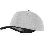 Flexfit 6-Panel-Double-Jersey-Kappe 6778/6778T grau/schwarz