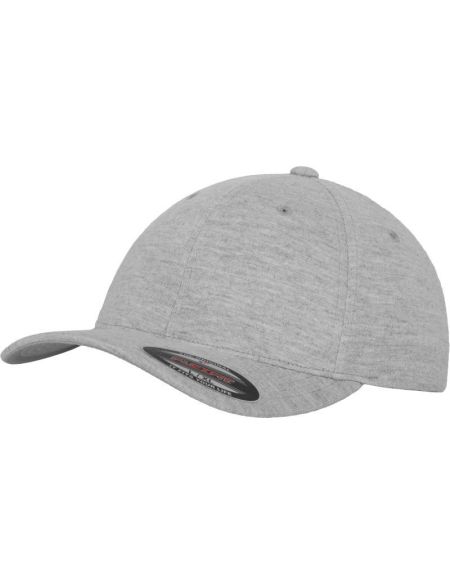 Flexfit 6-Panel-Double-Jersey-Mütze 6778/6778T grau meliert