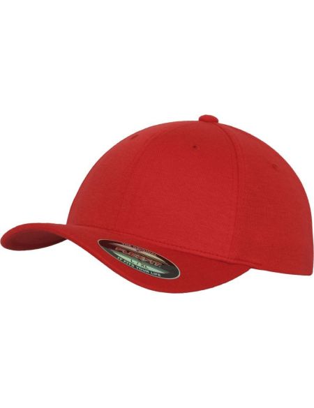 Flexfit 6-Panel Double Jersey Cap 6778/6778T rot