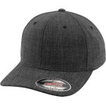 Melierte 6-Panel-Kappe Flexfit 6277FM schwarz