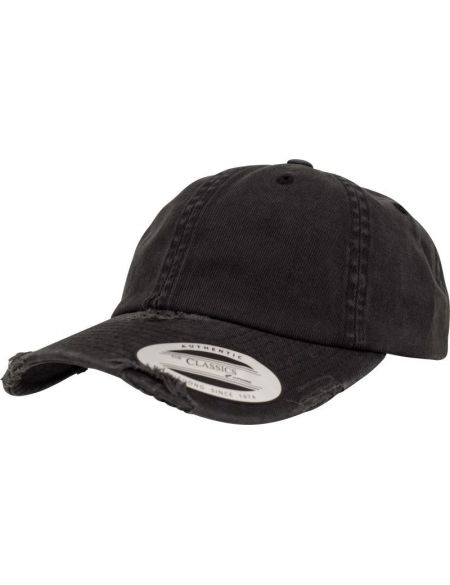 Hut 6 Panel Destroyed Flexfit 6245DC schwarz