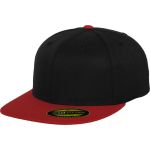 Kappe 6 Panels Premium 210 Fitted Flexfit 6210/6210T schwarz/rot