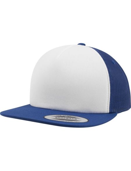 Kappe 5-Panel-Schaumstoff Flexfit 6005FW Royal/Weiß/Royal