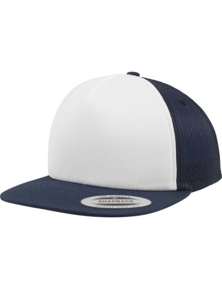 Kappe 5-Panel-Schaumstoff Flexfit 6005FW schwarz/weiß/schwarz