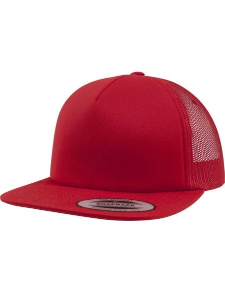 Kappe 5-Panel-Schaumstoff Flexfit 6005FF rot