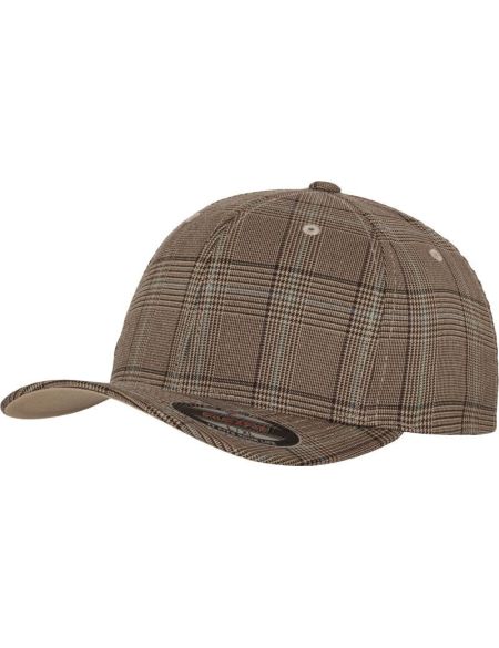 6-Panel-Kappe Glenček Flexfit 6196 schwarz/weiß