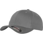 Flexfit 6-Panel Kindermütze aus gekämmter Wolle 6277 grau