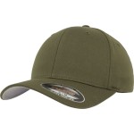 Flexfit 6-Panel Kindermütze aus gekämmter Wolle 6277 oliv