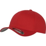 Flexfit 6-Panel Kindermütze aus gekämmter Wolle 6277 rot