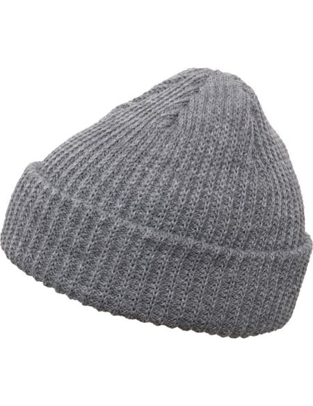 Flexfit 1502RB grau meliert gerippte Strickmütze