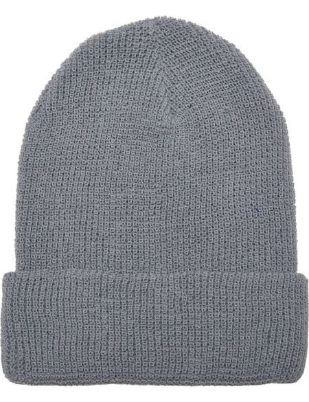 Beanie gestrickte Waffel Recycled Flexfit 1505RY grau