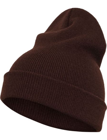 Strickmütze lang Flexfit 1501KC braun