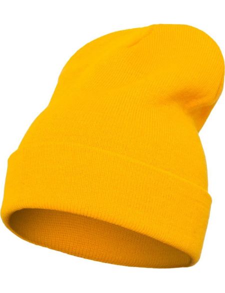 Strickmütze lang Flexfit 1501KC gold