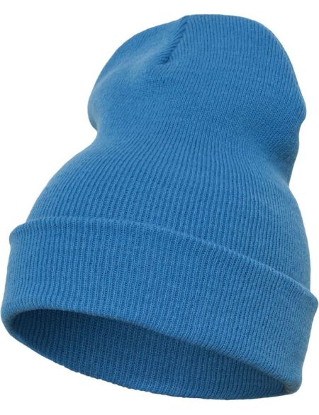 Strickmütze lang Flexfit 1501KC carolinablau