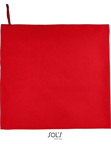 Mikrofaserhandtuch Sols Atoll 100 rot