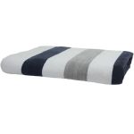 Das One Toweling Towel Stripe anthrazit/hellgrau
