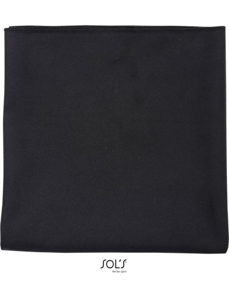 Sols Atoll 70 schwarzes Mikrofaserhandtuch