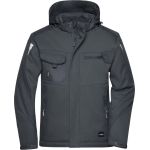 Arbeitswinter-Softshelljacke Strong James Nicholson JN824 schwarz/schwarz