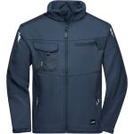 Arbeits-Sommer-Softshelljacke Strong James Nicholson JN8844 Marineblau/Marineblau