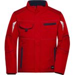 Arbeitswinter-Softshelljacke Farbe James Nicholson JN853 Rot/Marineblau