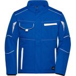 Arbeitswinter-Softshelljacke Farbe James Nicholson JN853 Royal/Weiß