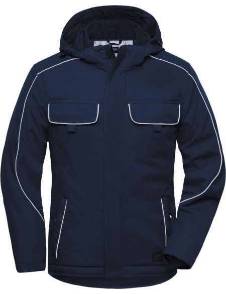 Arbeits-Softshelljacke gepolstert Solid James Nicholson JN886 schwarz