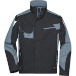 Arbeitsjacke Strong James Nicholson JN821 schwarz/carbon